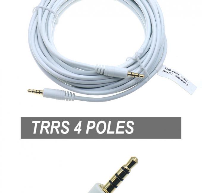 3.5mm 남성에서 남성 여성 스테레오 AUX 3 폴 TRS 4 폴 TRRS 모노 잭 마이크 패치 오디오 확장 케이블 1