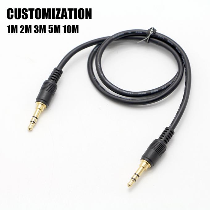 OEM 골드 플래팅 1M 2M 3M 남성에서 남성 3.5mm 잭 보조 스피커 스테레오 오디오 케이블 2