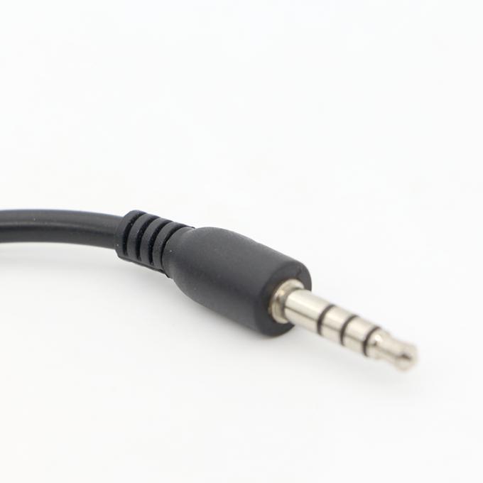 짧은 20cm 3.5mm 4 폴 TRRS 남성에서 3.5mm TRRS 여성 스테레오 Aux 오디오 확장 케이블 1