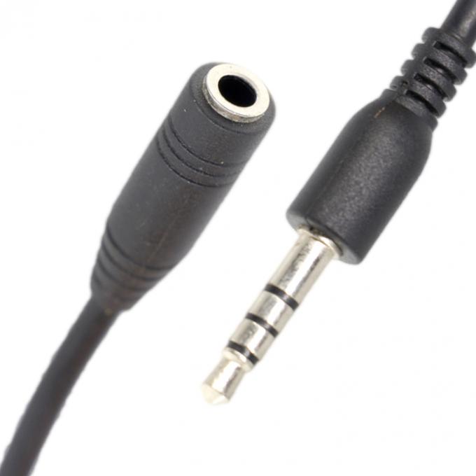 짧은 20cm 3.5mm 4 폴 TRRS 남성에서 3.5mm TRRS 여성 스테레오 Aux 오디오 확장 케이블 0