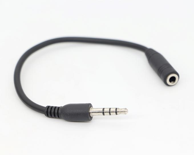 짧은 20cm 3.5mm 4 폴 TRRS 남성에서 3.5mm TRRS 여성 스테레오 Aux 오디오 확장 케이블 4