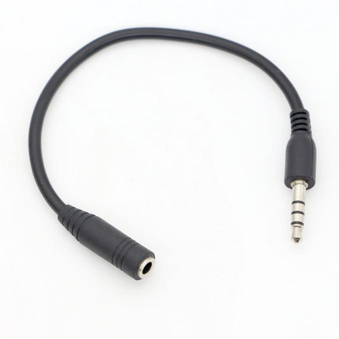 짧은 20cm 3.5mm 4 폴 TRRS 남성에서 3.5mm TRRS 여성 스테레오 Aux 오디오 확장 케이블 3
