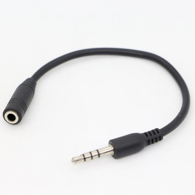 짧은 20cm 3.5mm 4 폴 TRRS 남성에서 3.5mm TRRS 여성 스테레오 Aux 오디오 확장 케이블 5