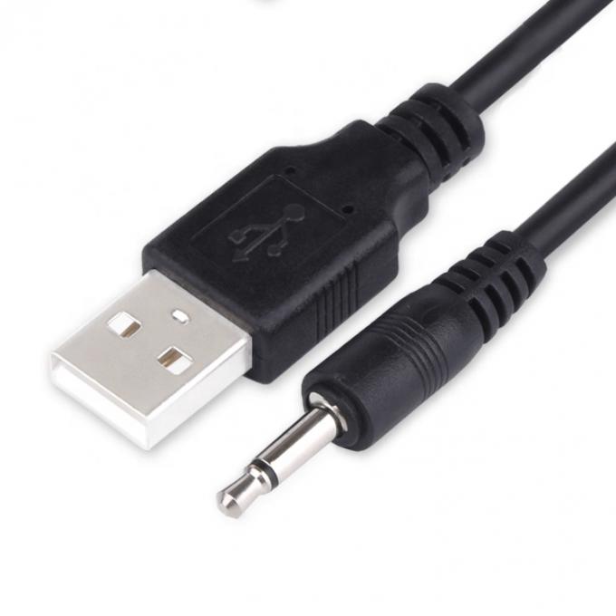 1M USB에서 3.5mm 2 플루어 Aux 오디오 잭 커넥터 스피커 폰 충전 케이블 0