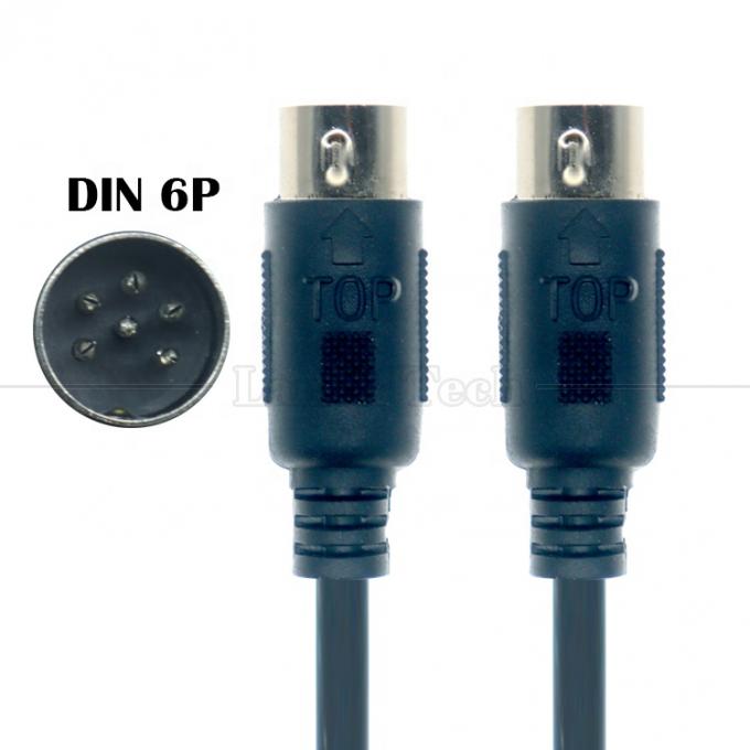 고품질 쉴드 남성에서 남성 MIDI 6 PIN DIN 오디오 키보드 마이크 기타용 시리즈 확장 케이블 1