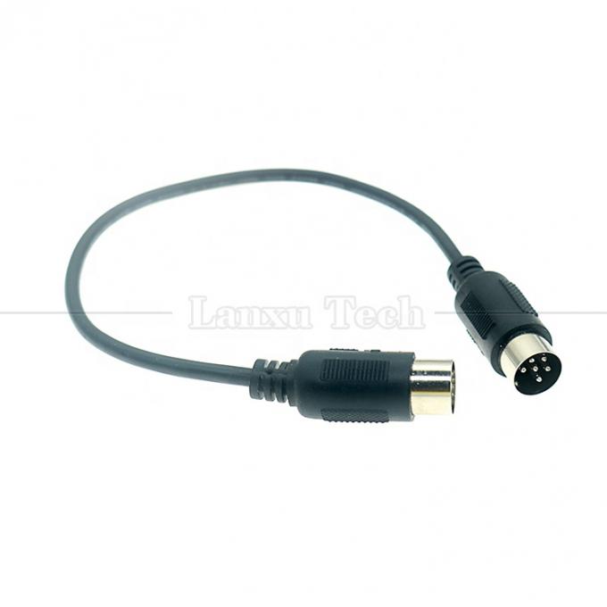 고품질 쉴드 남성에서 남성 MIDI 6 PIN DIN 오디오 키보드 마이크 기타용 시리즈 확장 케이블 0