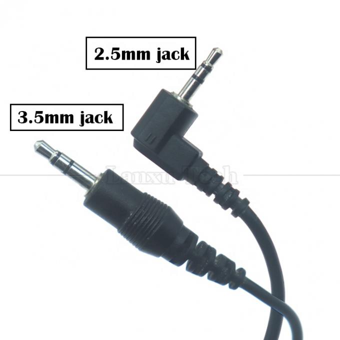 커스터마이징 2.5mm 남성에서 90도 오른쪽 각 3.5mm 남성 스테레오 잭 Aux 오디오 변환기 어댑터 케이블 1