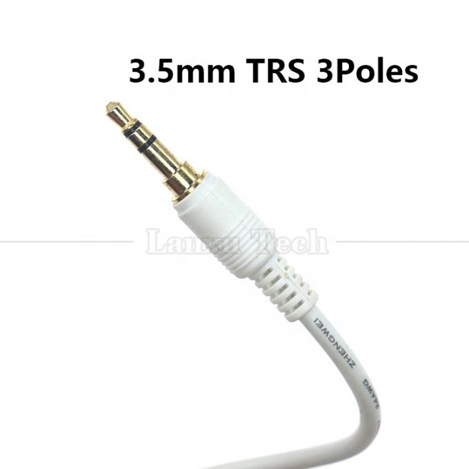 고품질의 금 은 접착자 남성에서 남성 3.5mm TRS 3 폴 스레오 잭 오디오 확장 케이블 2