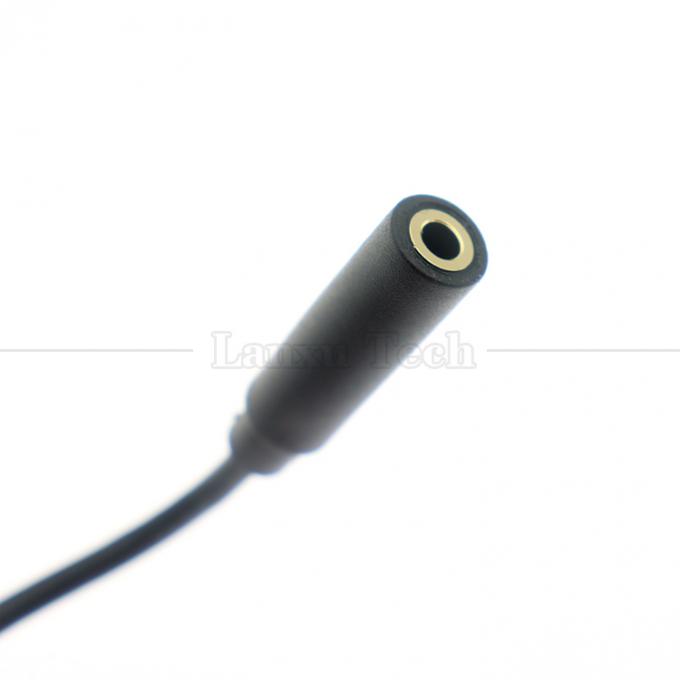 금으로 칠한 3.5mm TRS 3 플로스 쉴드 오디오 잭 여성에서 틴 된 맨 케이블 오픈 엔드 케이블 2