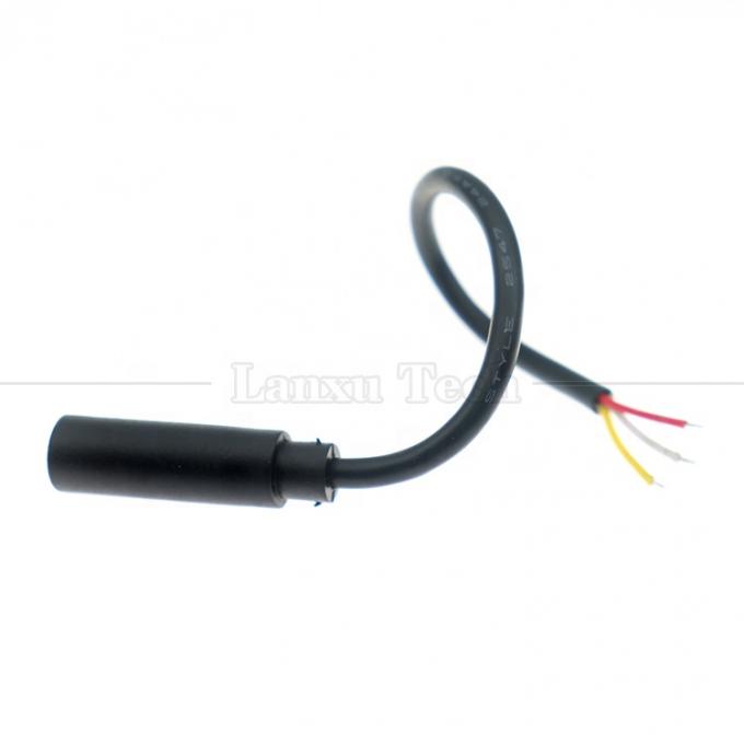 맞춤형 3.5mm TRS 3극 쉴드 오디오 잭 여자로 열어 벗겨진 틴 벗은 끝 케이블 4