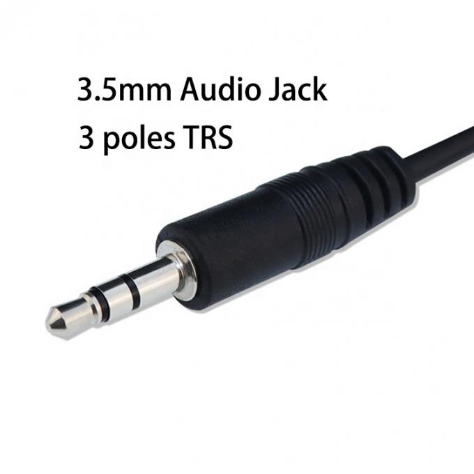 1m 3m 5m 3 Pole Trs 남성에서 여성 3.5mm 오디오 잭 케이블 1