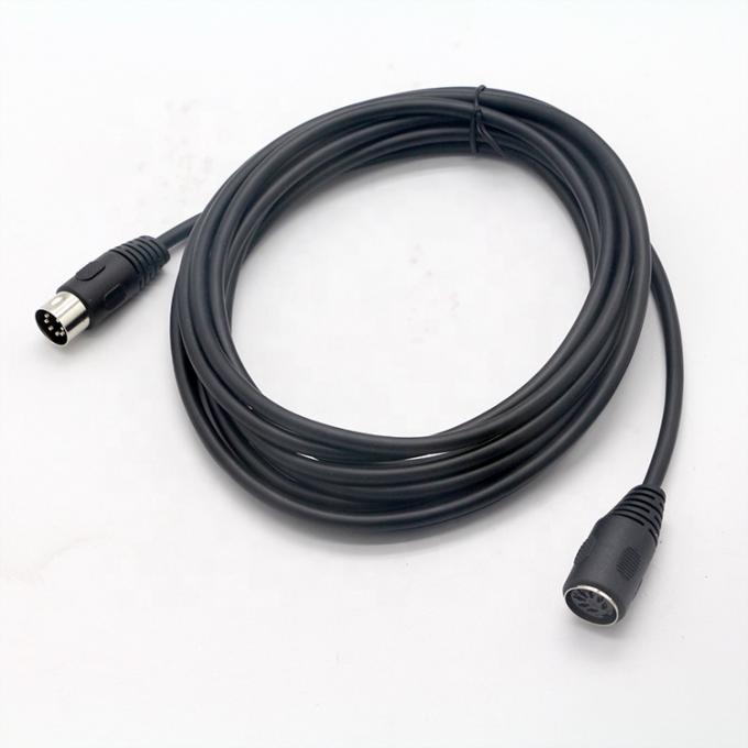 1M 3M 5M 방패 남성에서 여성 7 PIN DIN 커넥터 MIDI 확장 케이블 0