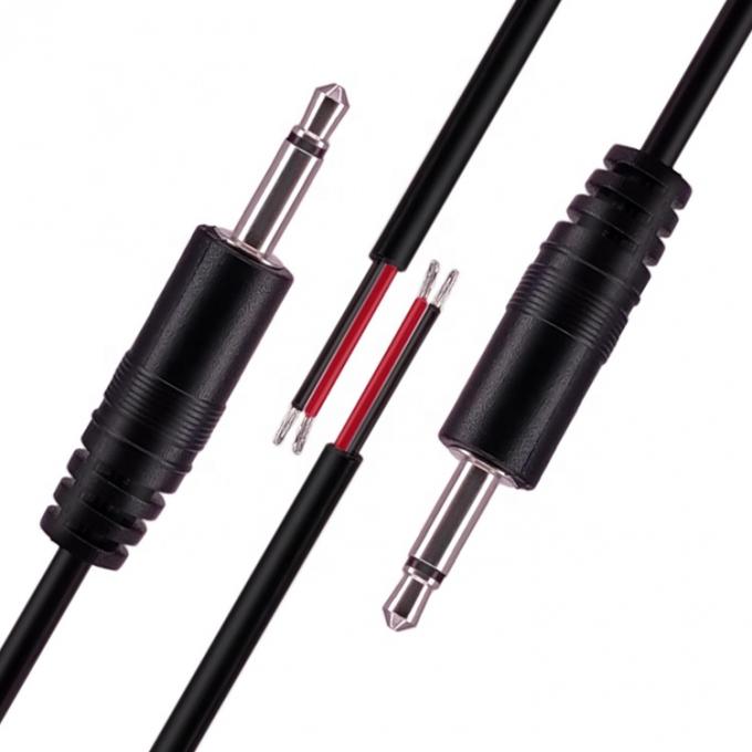 3.5mm 2 폴스 TS 오디오 모노 잭 남성 플러그로 맨 와이어 오픈 엔드 케이블 2