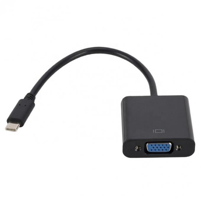 1080P 4K USB 타입 C에서 PC 컴퓨터 노트북용 VGA 변환 어댑터 2