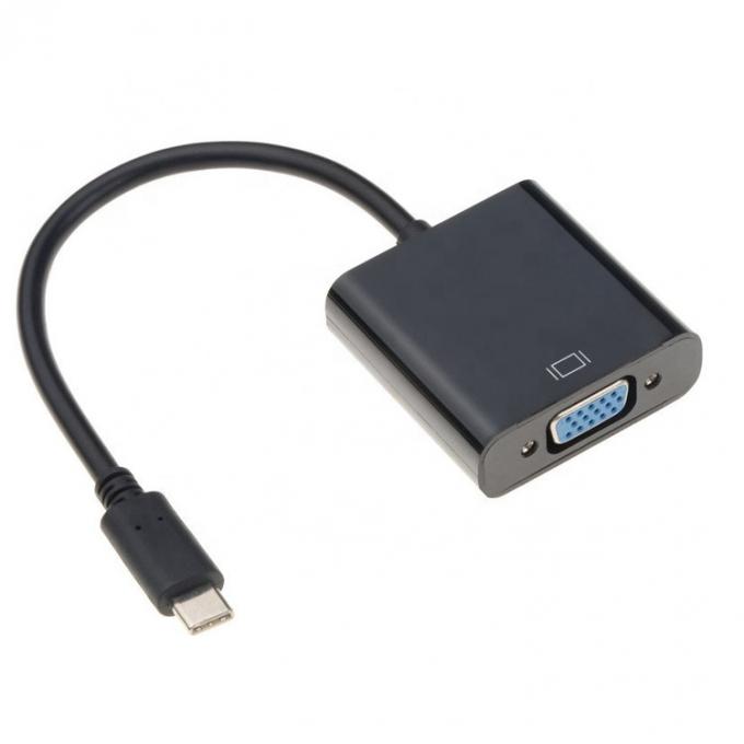 1080P 4K USB 타입 C에서 PC 컴퓨터 노트북용 VGA 변환 어댑터 3