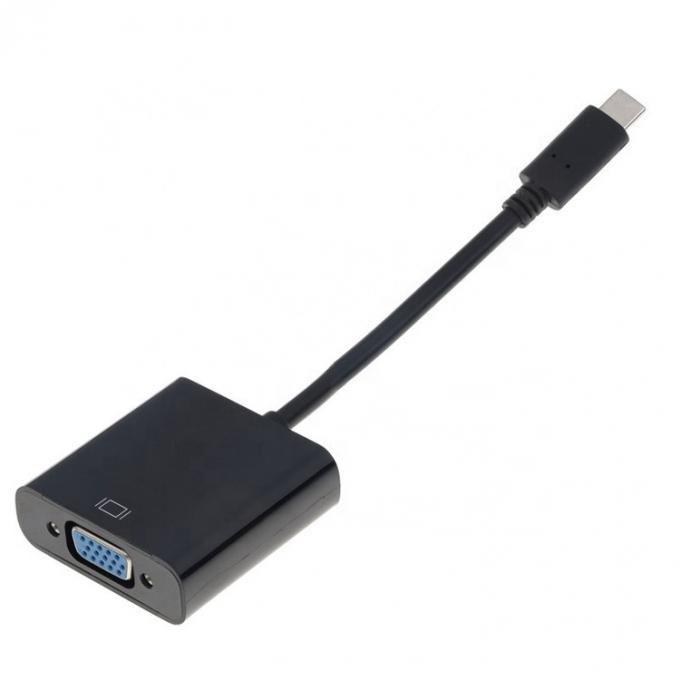 1080P 4K USB 타입 C에서 PC 컴퓨터 노트북용 VGA 변환 어댑터 4