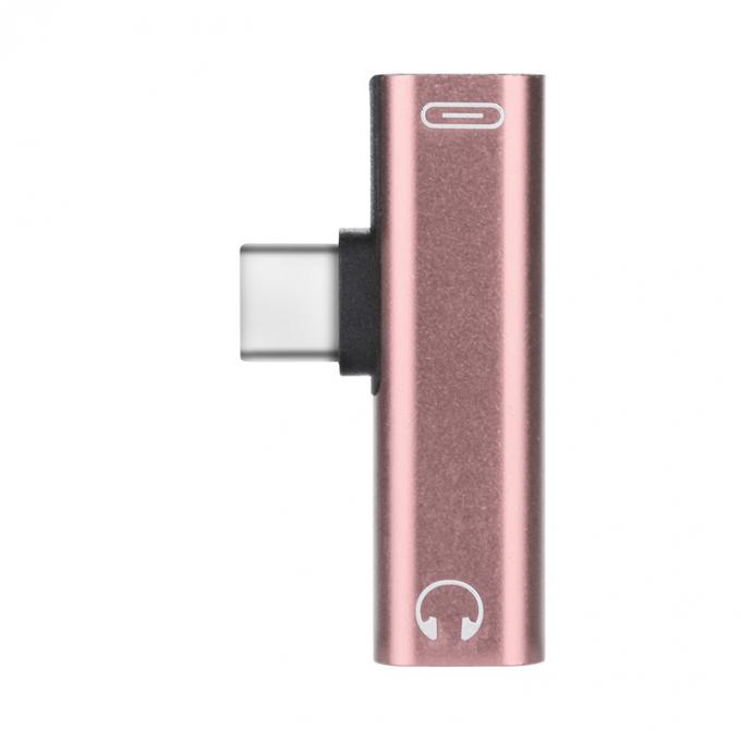 2 in 1 USB 타입 C에서 3.5mm 잭 PD 충전 헤드폰 오디오 어댑터 6