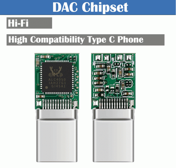 하이피 DAC USB 타입 C에서 3.5mm 헤드폰 잭 오디오 어댑터 삼성 화웨이 원플러스 메이즈 구글 원플러스 1