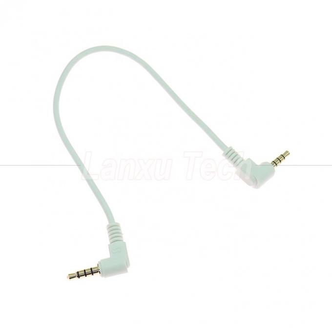 90도 각 남성에서 남성 3.5mm 3 4 폴 TRS TRRS 모노 마이크 스테레오 오디오 잭 패치 어댑터 헤드폰 케이블 3