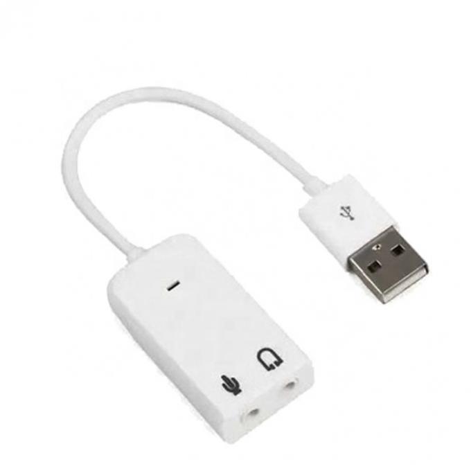 플러그 앤 플레이 오디오 마이크 스튜디오 USB 외부 사운드 카드 어댑터 케이블 2