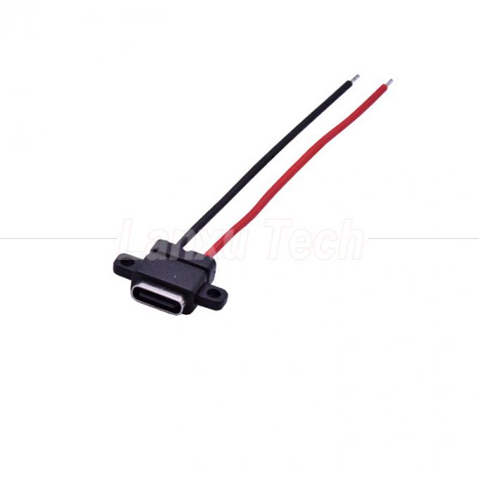 물 막성 USB 타입 C 용접자 노트북 프린터용 여성 잭 소켓 와이어 케이블 2
