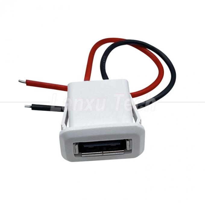 물 막성 USB 타입 A 여성 소켓 마운트 2 핀 와이어 케이블 LED 램프 장난감 3