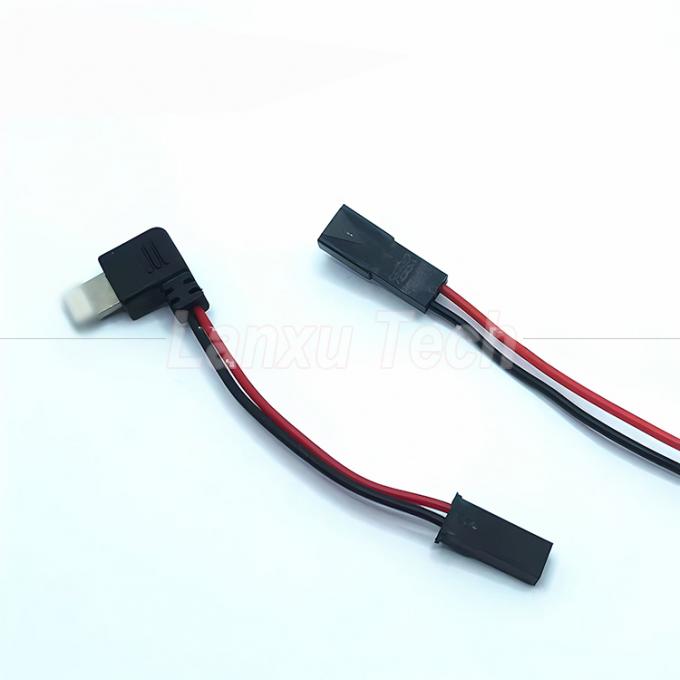 90도 오른쪽 각 USB 8 핀 마이크로 타입 C에서 JST SYP 커넥터 케이블 오토바이 라이더 자석 휴대 전화 홀더 4