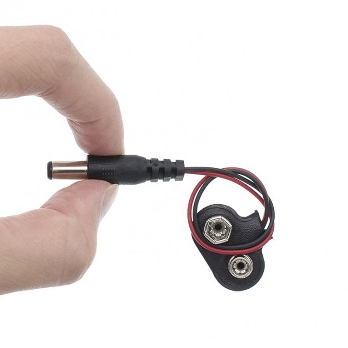 9V 배터리 스냅 클립 커넥터 DC 남성 5.5mm/2.1mm 플러그 전력 케이블 배터리 소지 8