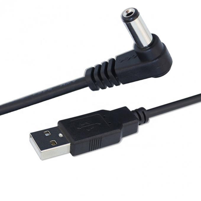 사용자 정의 USB 남성 오른쪽 각 5.5 X 2.1mm 2.5 3.5 1.35 커넥터 남성 DC 케이블 3