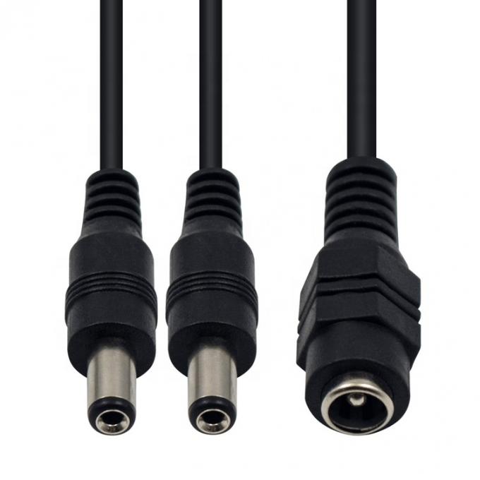 1에서 2 가지 방법 1 여자에서 2 남자 5.5x2.1mm DC 전원 공급 스플리터 케이블 CCTV 카메라 LED 스트립 4