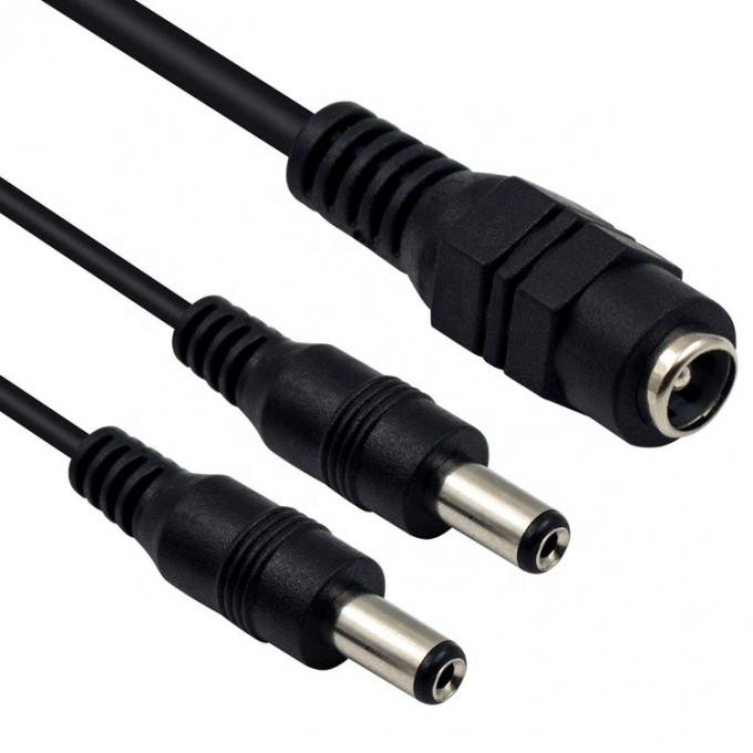 1에서 2 가지 방법 1 여자에서 2 남자 5.5x2.1mm DC 전원 공급 스플리터 케이블 CCTV 카메라 LED 스트립 3