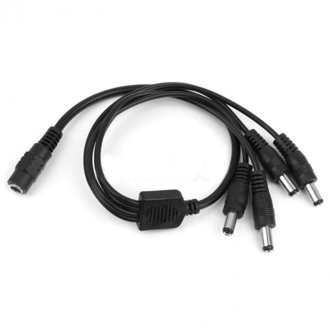 1에서 4 가지 방법 1 여성에서 4 남성 5.5x2.1mm DC 전원 공급 스플리터 케이블 CCTV 카메라 LED 2