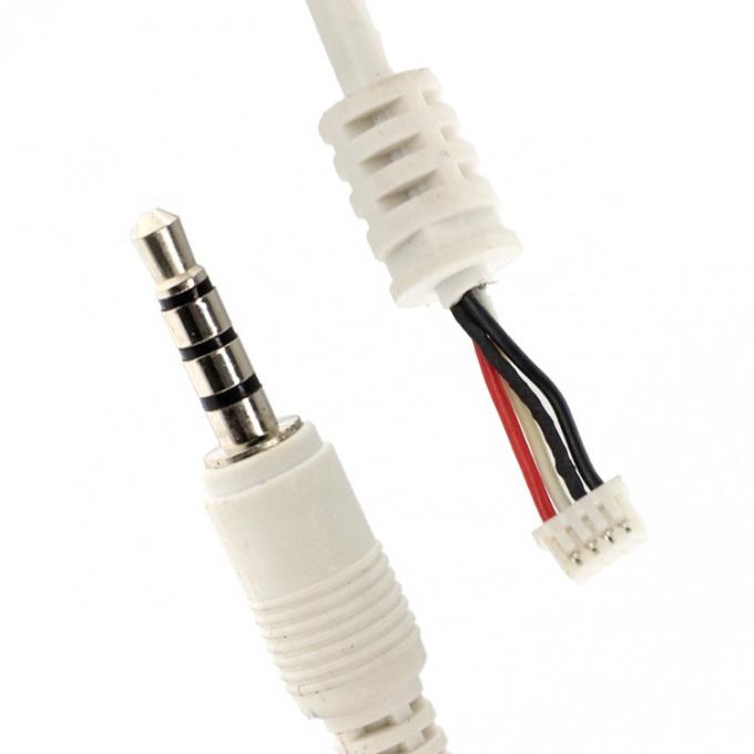 사용자 지정 흰색 3.5mm TRRS 오디오 DC 잭 JST 2.0mm 2.54mm 피치 커넥터 조립 케이블 3