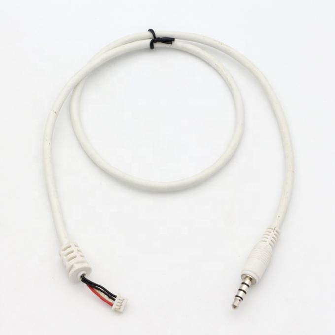 사용자 지정 흰색 3.5mm TRRS 오디오 DC 잭 JST 2.0mm 2.54mm 피치 커넥터 조립 케이블 4