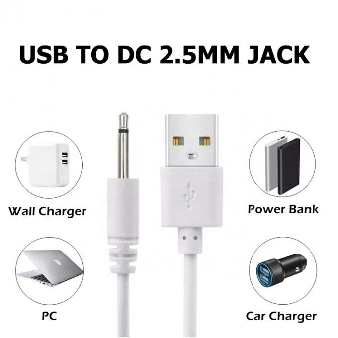 다중 크기의 USB에서 2.5mm DC 잭 전원 충전 케이블 1
