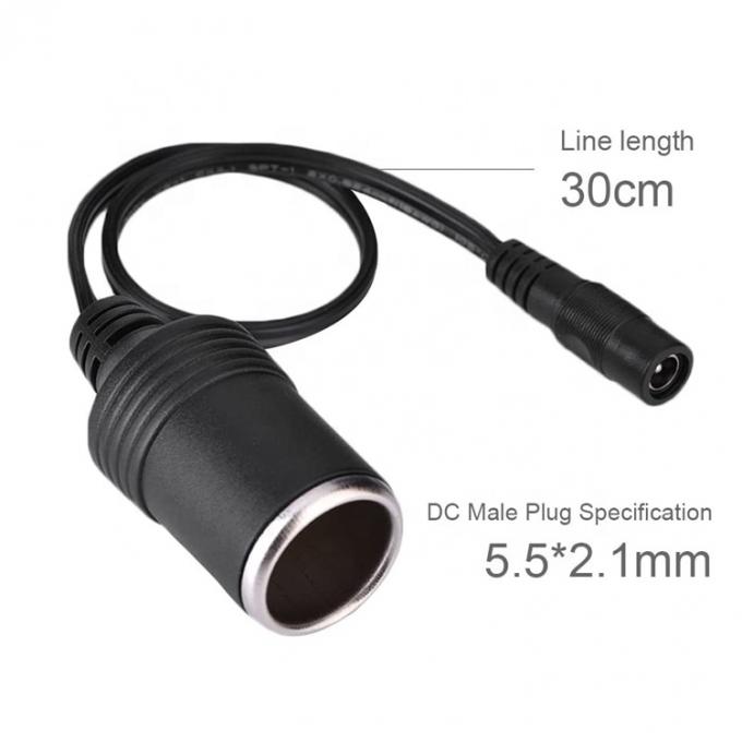 120W 12V 10A 여성 자동차 담배 소켓 DC 5.5mm x 2.1mm 전원 어댑터 케이블 2
