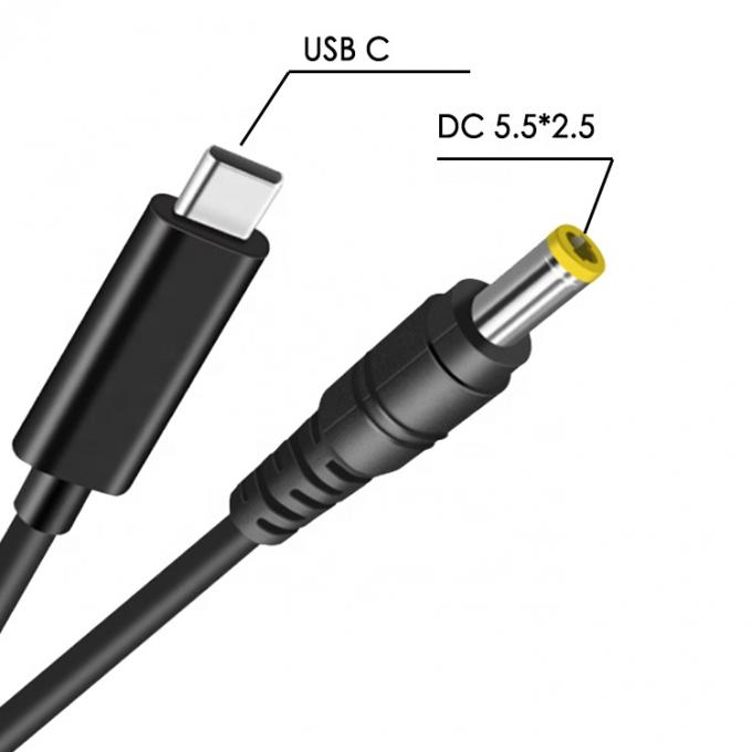 60W 20V 3A USB 타입 C PD 충전 DC 잭 전원 어댑터 케이블 노트북 1
