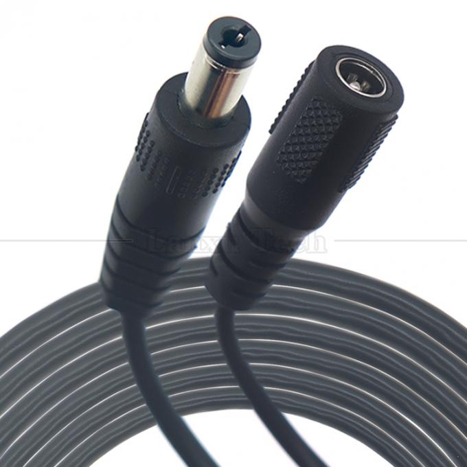 사용자 지정 16AWG 18 20 22 24 26 28 AWG 남성에서 남성 5.5x2.1mm 5.5x2.5mm 3.5x1.35mm 12V DC 플러그 전원 공급 확장 케이블 CCTV 2
