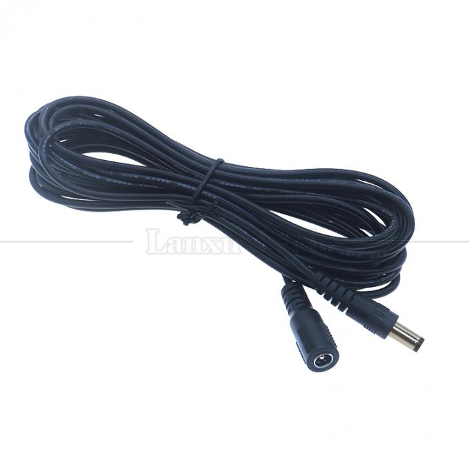 사용자 지정 16AWG 18 20 22 24 26 28 AWG 남성에서 남성 5.5x2.1mm 5.5x2.5mm 3.5x1.35mm 12V DC 플러그 전원 공급 확장 케이블 CCTV 5