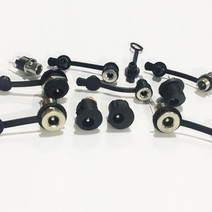 패널 마운트 스레드 DC 소켓 여성 잭 5.5x2.1mm 2 와이어 오픈 피그테일 끝 케이블 5