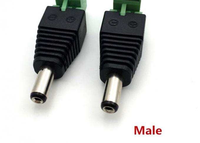 솔더리스 삽입 남성 여성 2.1 X 5.5mm DC 잭 커넥터 전원 터미널 플러그 어댑터 LED 스트립 CCTV 카메라 2