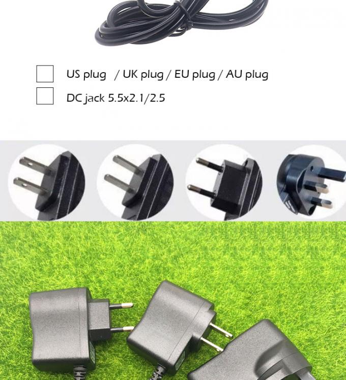 미국 EU 영국 AU 플러그 AC ~ 5V 9V 12V DC 5.5x2.1mm 2.5 잭 전원 공급 어댑터 1