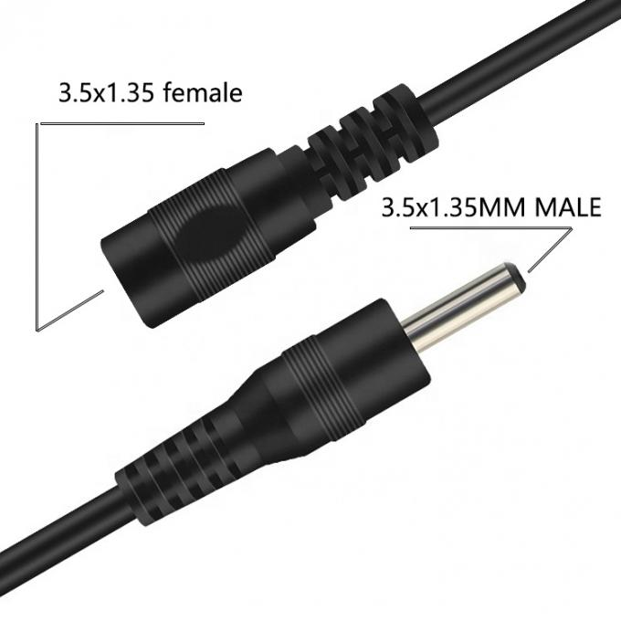 남성에서 여성 3.5 1.35mm DC 전원 확장 케이블 CCTV 카메라 전원 은행 2