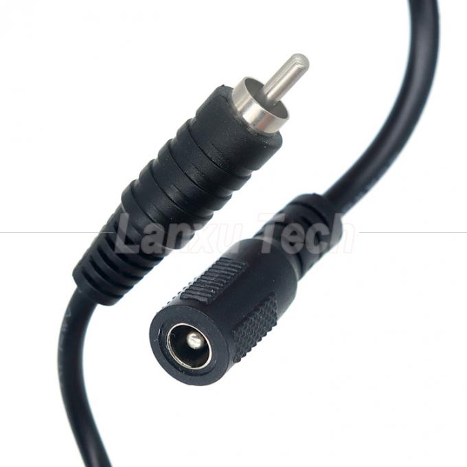 RCA 남성에서 DC 5.5x2.1 5.5x2.5 3.5x1.35mm 여성 플러그 배럴 잭 페달 12V DC 전원 케이블 0