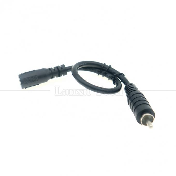 RCA 남성에서 DC 5.5x2.5mm 5.5x2.1mm 여성 플러그 배럴 잭 12V DC 페달 전원 케이블 4