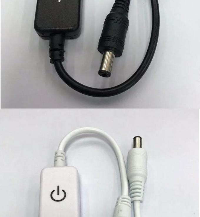 12v 24v 터치 컨트롤러 남성에서 여성 DC 5.5x2.1mm LED 스트립 라이트를 위한 디머 스위치 4