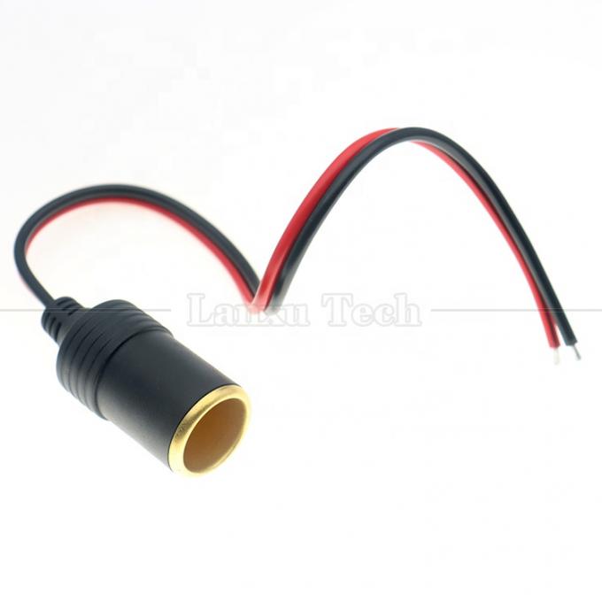 12V 24V 20A 순수 쿠퍼 DC 자동차 담배 연소기 여성 소켓 플러그 전원 어댑터 연장 케이블 1