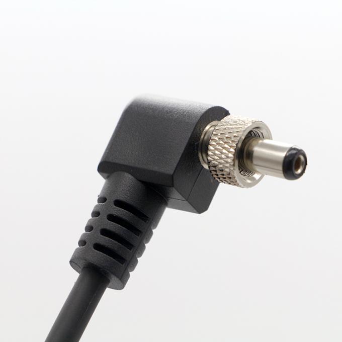 OEM 스크루 잠금 90도 오른쪽 각 5V 12V 남성에서 여성 5.5x2.1mm 5.5X2.5mm DC 전원 케이블 1