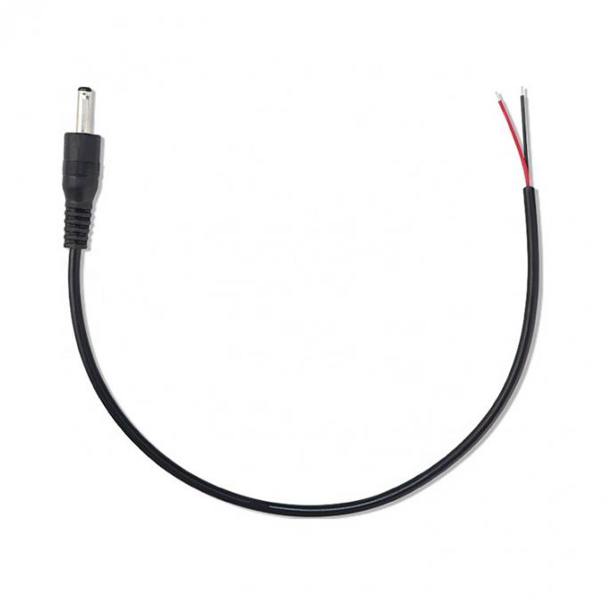 90도 오른쪽 각 DC 잭 5.5x2.1mm 5.5x2.5mm 1.35x3.5mm 오픈 와이어 엔드 피그테일 케이블 4