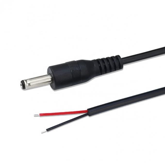 90도 오른쪽 각 DC 잭 5.5x2.1mm 5.5x2.5mm 1.35x3.5mm 오픈 와이어 엔드 피그테일 케이블 3
